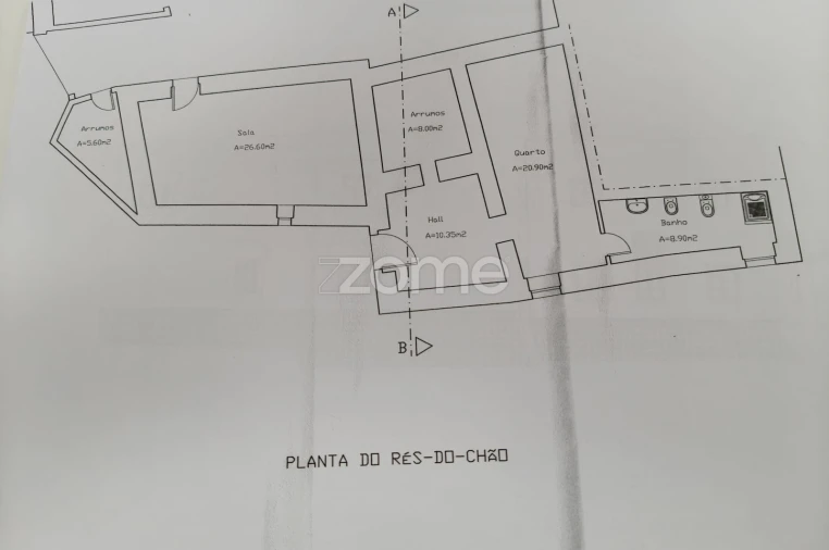 Moradia T3 para Venda em Valbom/Bogalhal Planta 2