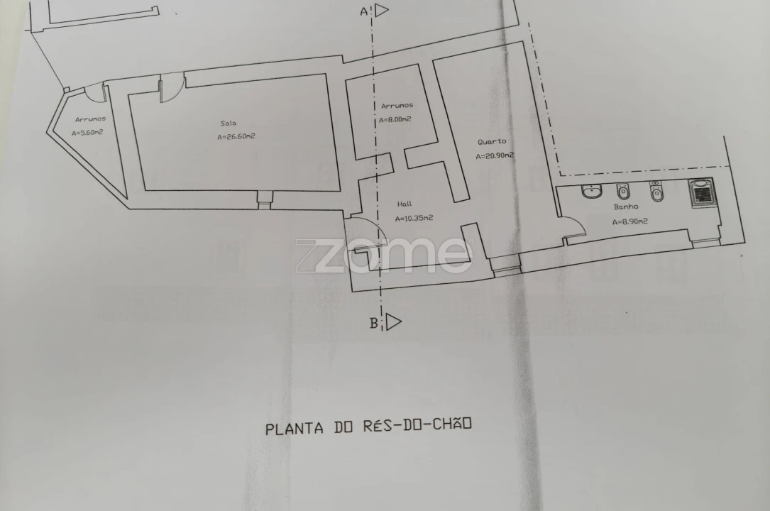 Moradia T3 para Venda em Valbom/Bogalhal Planta 2