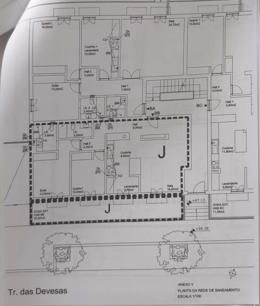 Apartamento T2 para Venda em Gião Planta 2