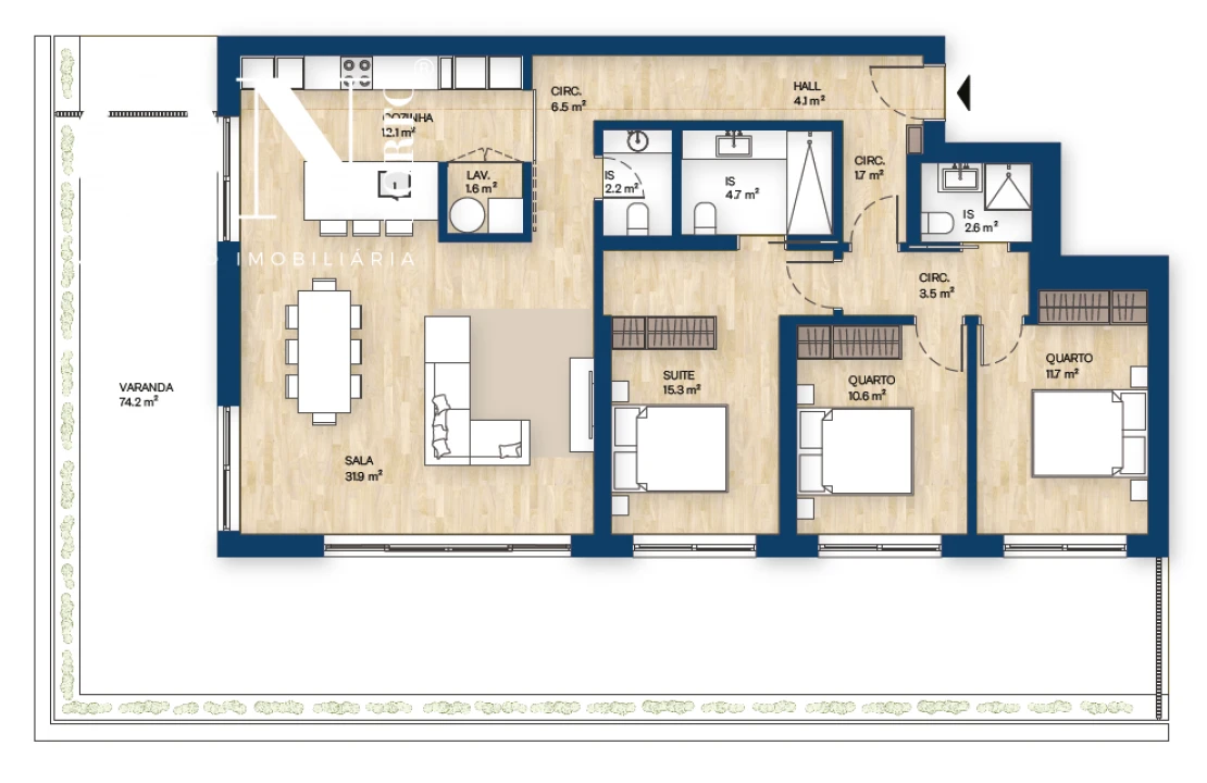 Apartamento T3 para Venda em Canidelo Foto 8