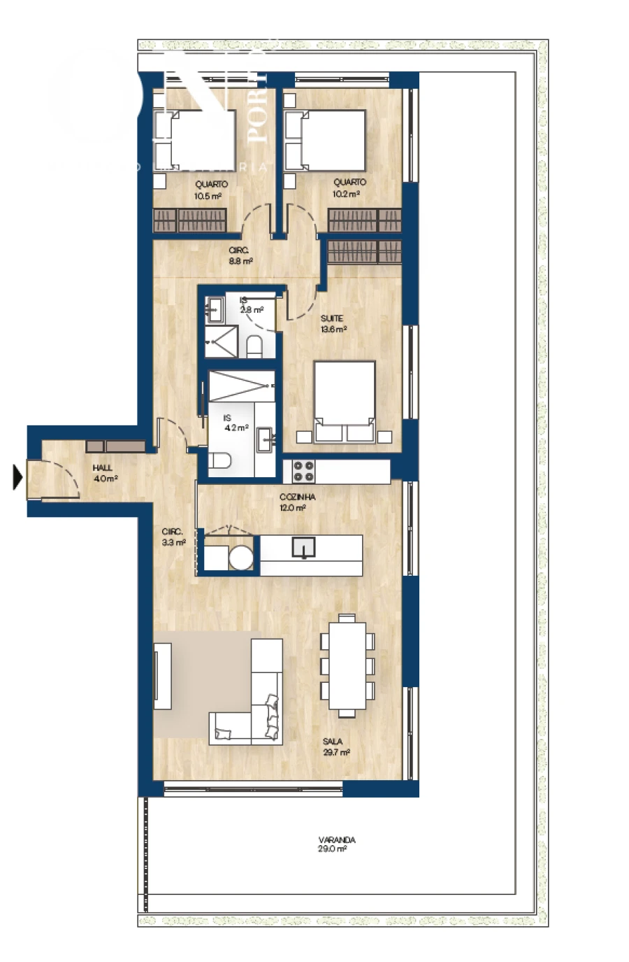 Apartamento T3 para Venda em Canidelo Foto 8