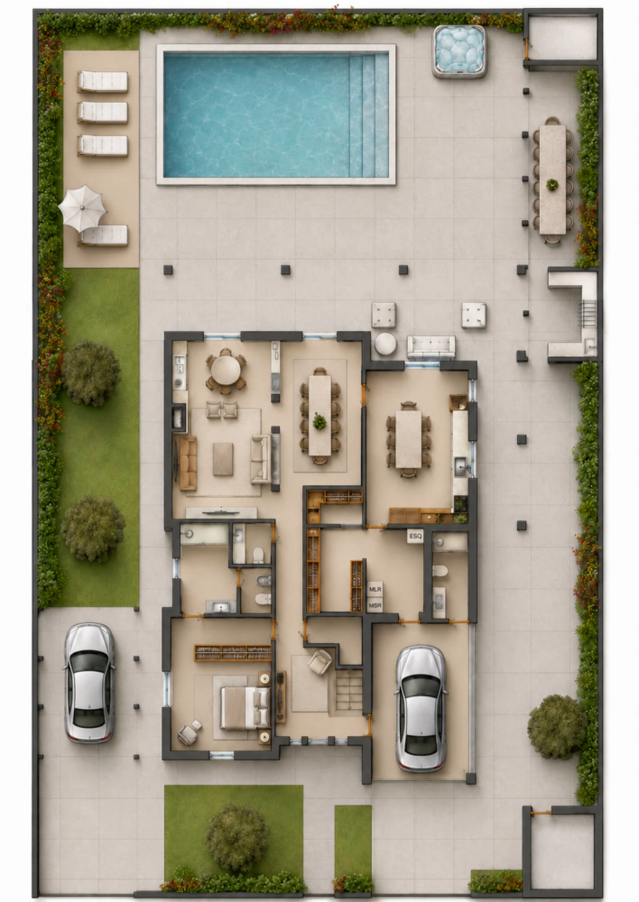 Moradia T5 para Venda em Almancil Planta 3
