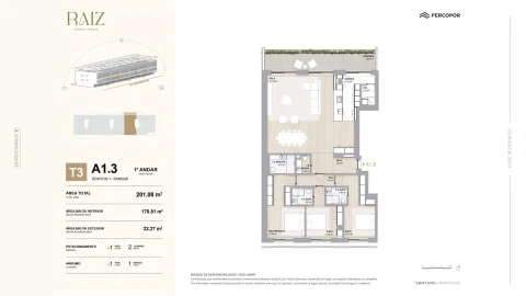 Apartamento T3 para Venda em São Martinho do Porto