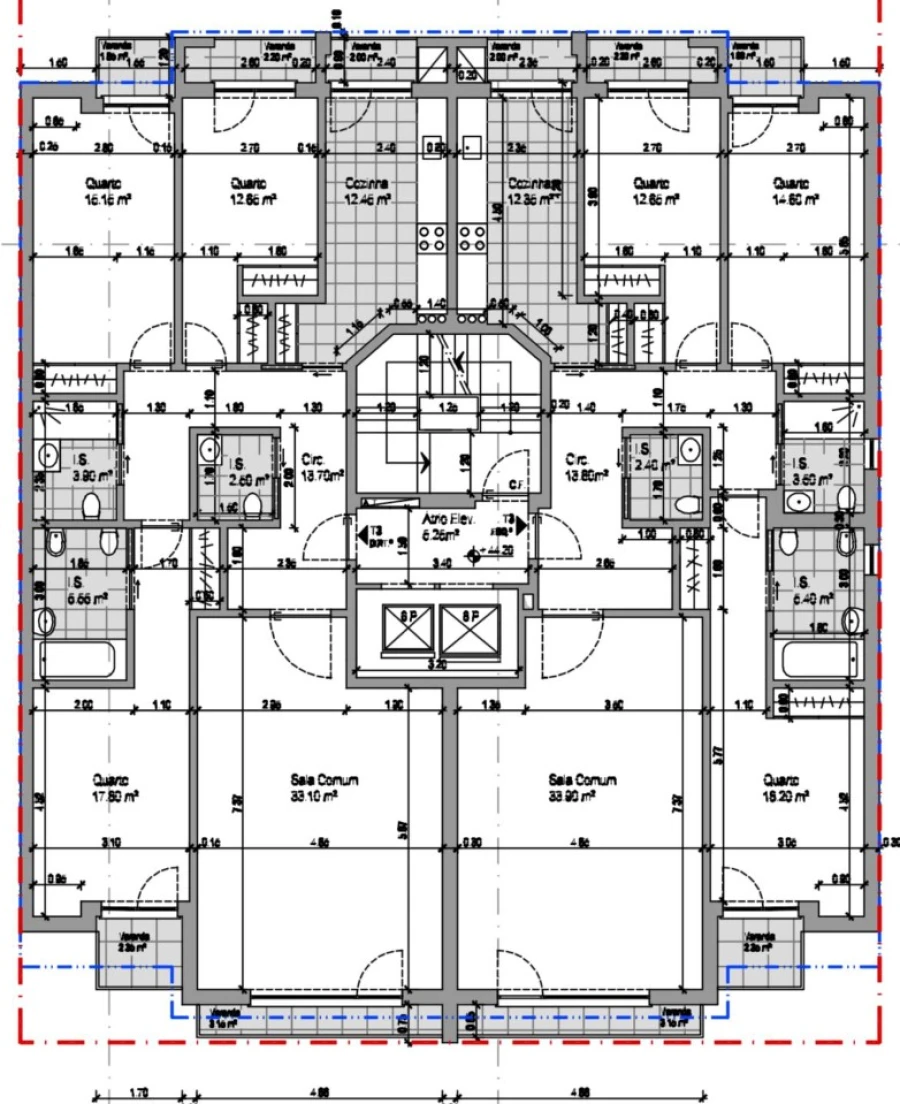 Apartamento T3 para Venda em Carcavelos e Parede Planta 1