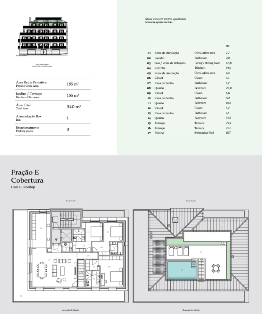 Apartamento T3 para Venda em Cascais e Estoril Planta 1