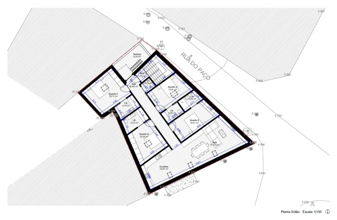 Apartamento T5 para Venda em Buarcos Planta 3