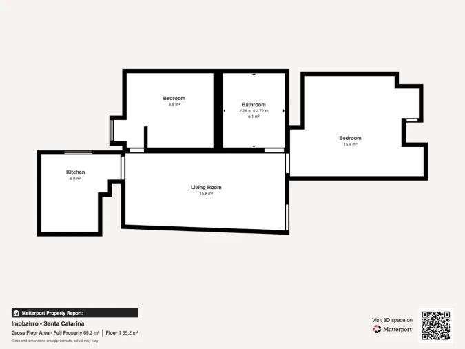 Apartamento T2 para Venda em Misericórdia Planta 1
