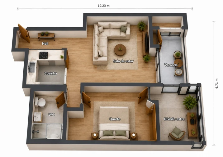 Apartamento T1 para Venda em Alcabideche Planta 1