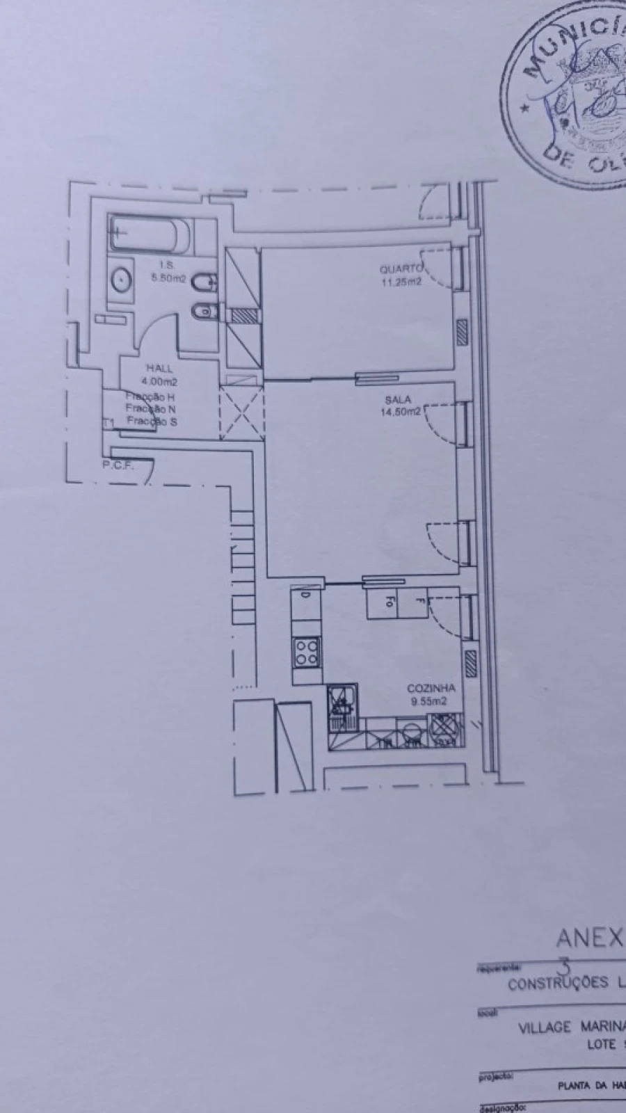 Apartamento T1 para Venda em Olhão Planta 1