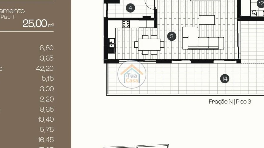 Apartamento T3 para Venda em Ponta Delgada (São José)