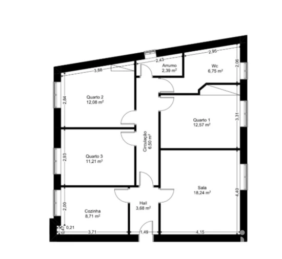 Apartamento T3 para Venda em Subportela, Deocriste e Portela Susã Foto 12