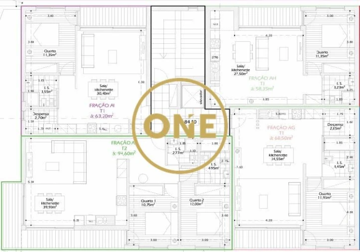 Apartamento T1 para Venda em Vila Nova de Famalicão e Calendário Foto 2