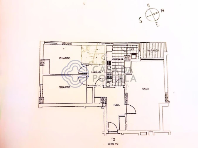 Apartamento T2 para Venda em Lumiar Planta 1