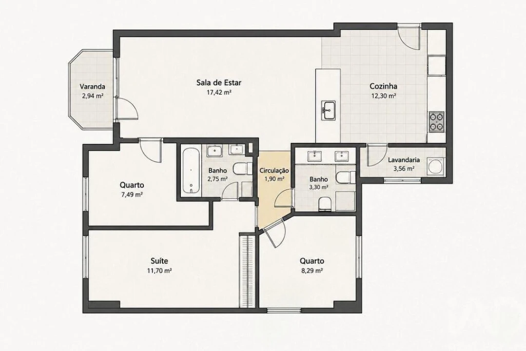 Apartamento T3 para Venda em Aldoar, Foz do Douro e Nevogilde Foto 33