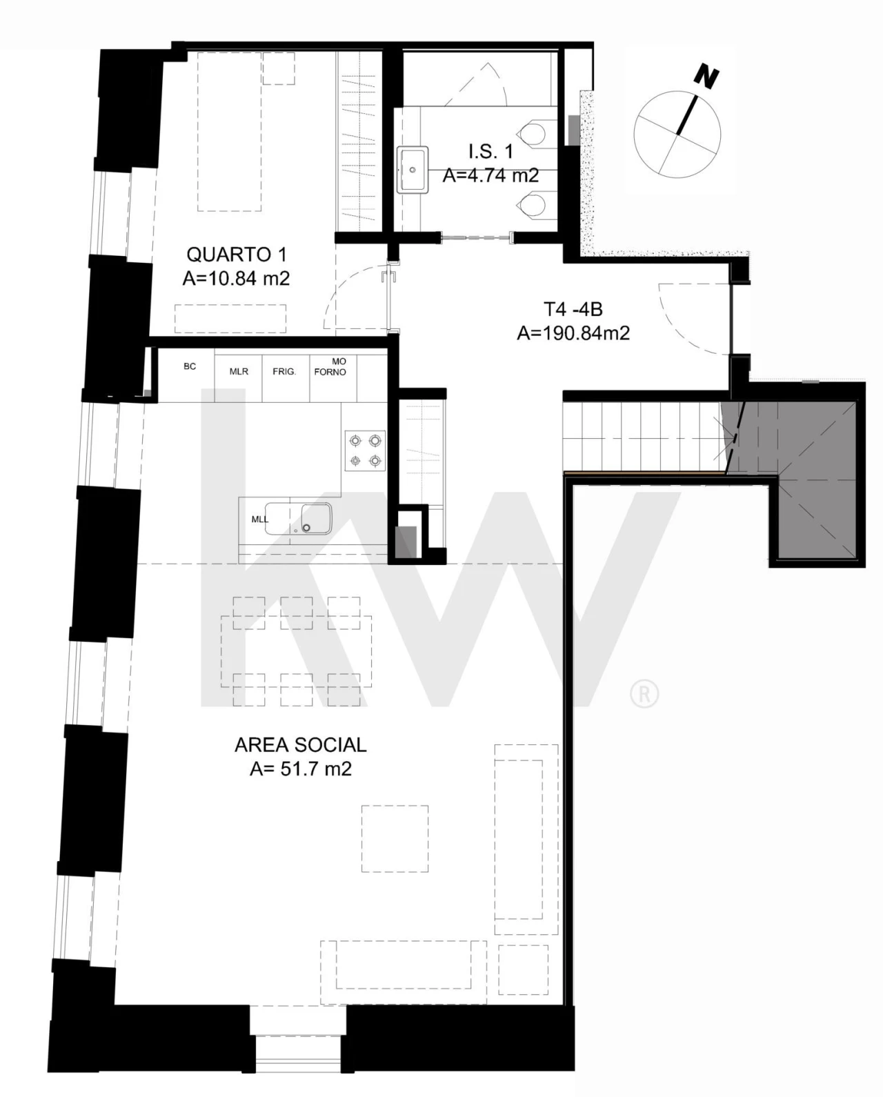 Apartamento T4 para Venda em Santo António Foto 58