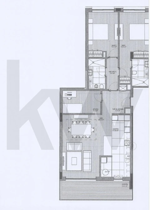 Apartamento T2 para Venda em Cidade da Maia
