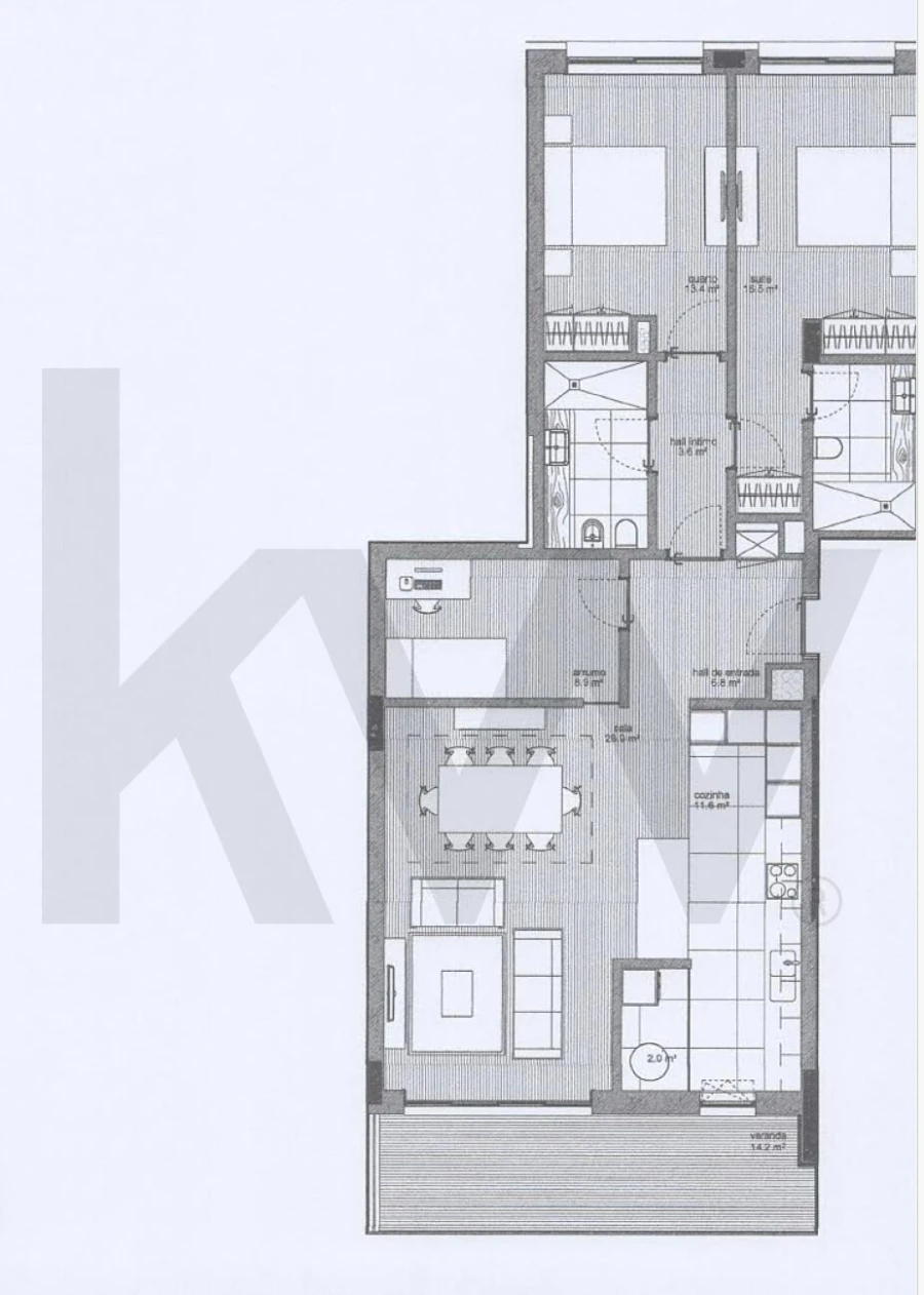 Apartamento T2 para Venda em Cidade da Maia Foto 22