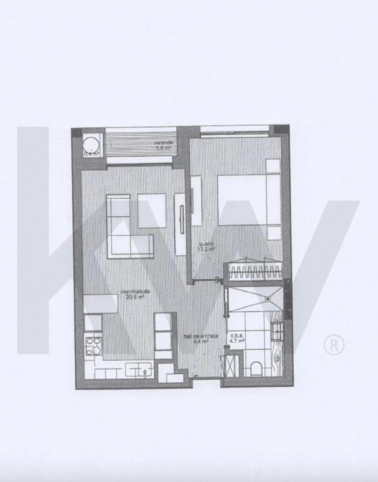 Apartamento T1 para Venda em Cidade da Maia Foto 13