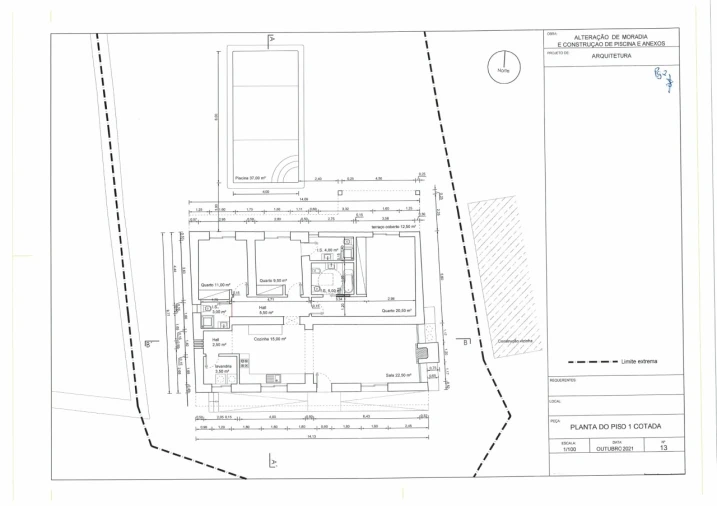 Moradia T3 para Venda em São Bartolomeu de Messines Planta 2