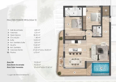 Apartamento T2 para Venda em São Martinho