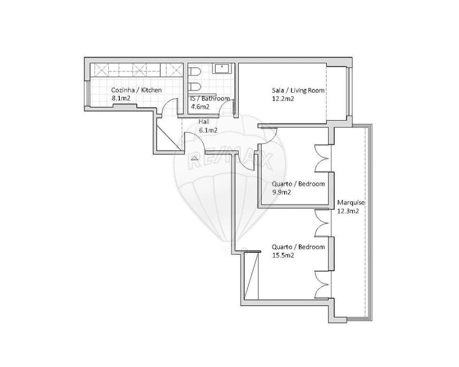 Apartamento T2 para Venda em Estrela Foto 27