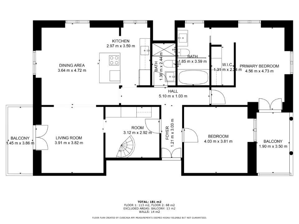 Apartamento T2 para Arrendamento em Cascais e Estoril Planta 2