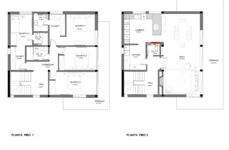 Apartamento T4 para Venda em Cascais e Estoril Planta 1