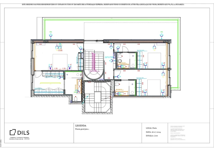 Apartamento T5 para Venda em Lordelo do Ouro e Massarelos Planta 2