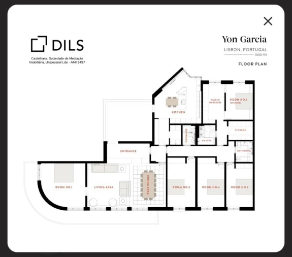 Moradia T5 para Venda em Bonfim Planta 1