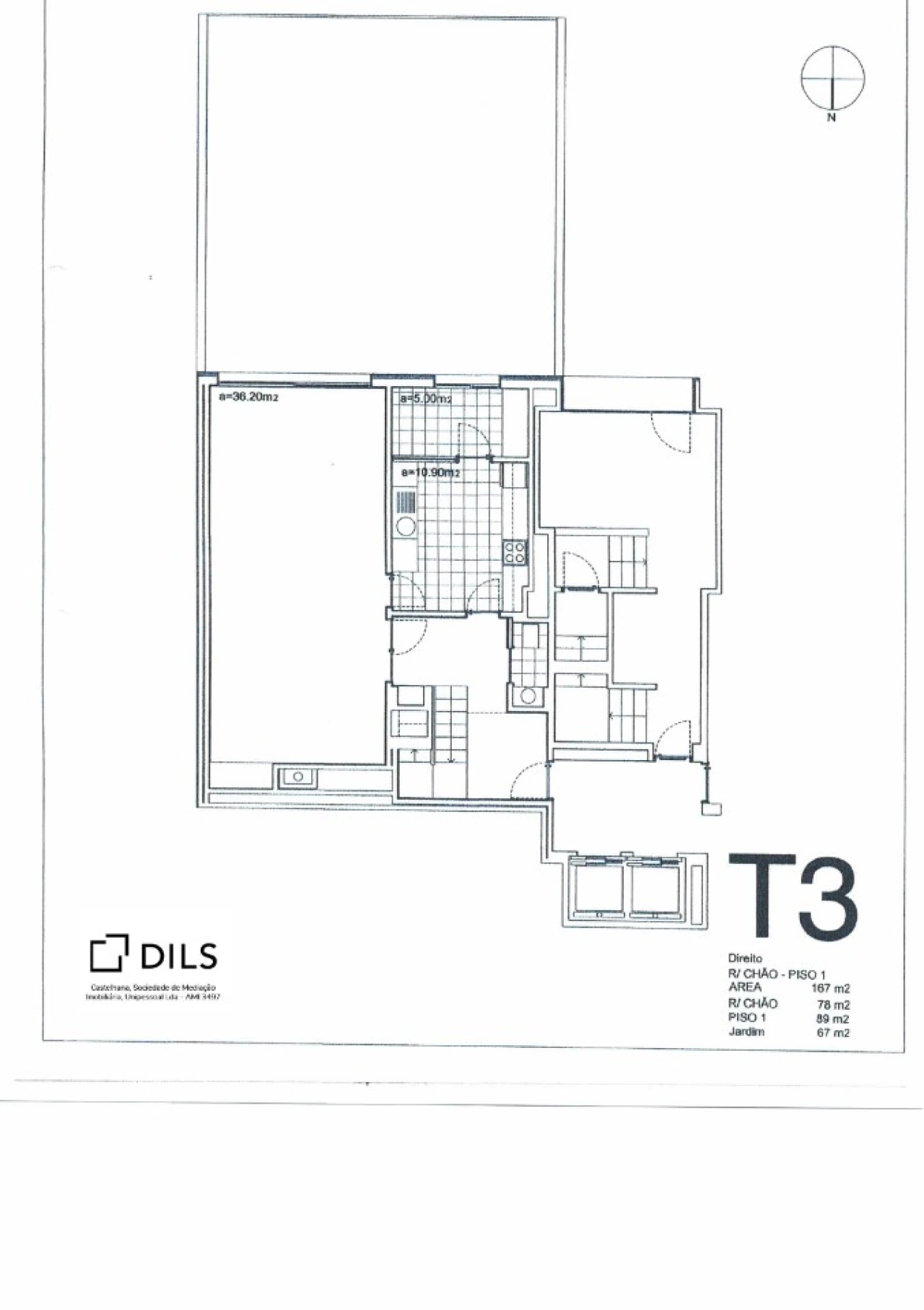 Apartamento T3 para Venda em Matosinhos e Leça da Palmeira Planta 2