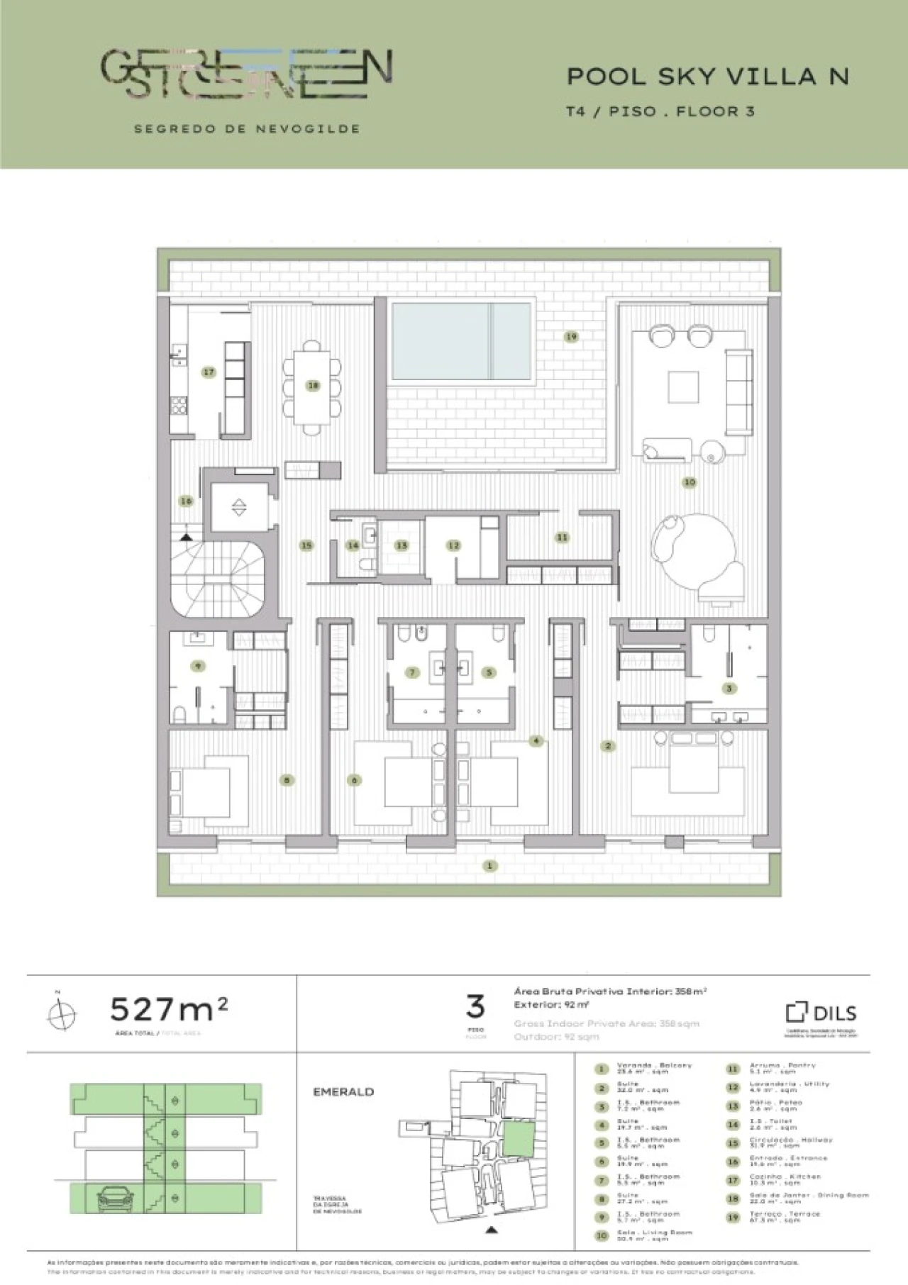 Apartamento T4 para Venda em Aldoar, Foz do Douro e Nevogilde Planta 2