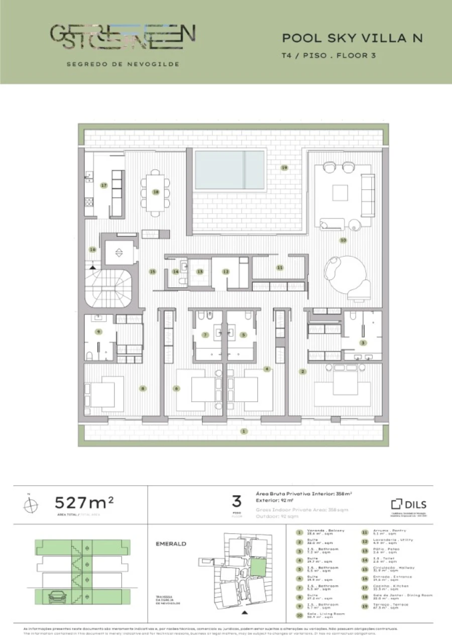 Apartamento T4 para Venda em Aldoar, Foz do Douro e Nevogilde Planta 2