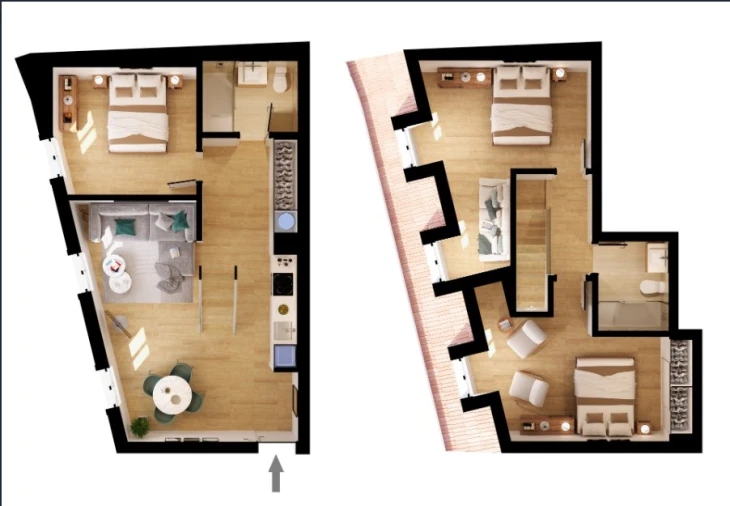 Apartamento T3 para Venda em São Vicente Planta 1