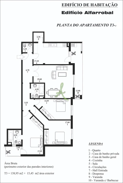 Apartamento T3 para Venda em Portimão