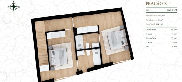 Apartamento T3 para Venda em Glória e Vera Cruz