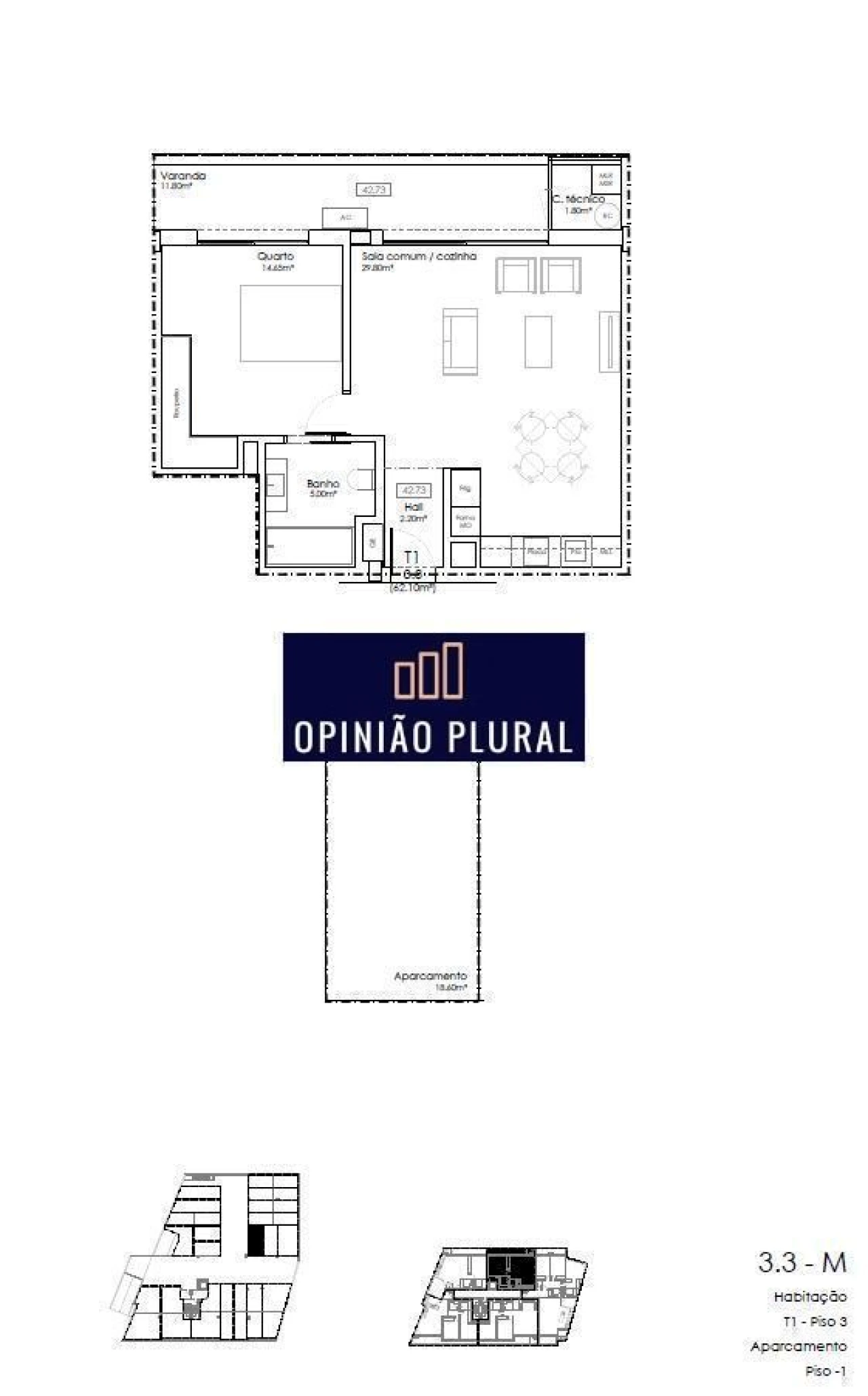 Apartamento T2 para Venda em Gulpilhares e Valadares Foto 14