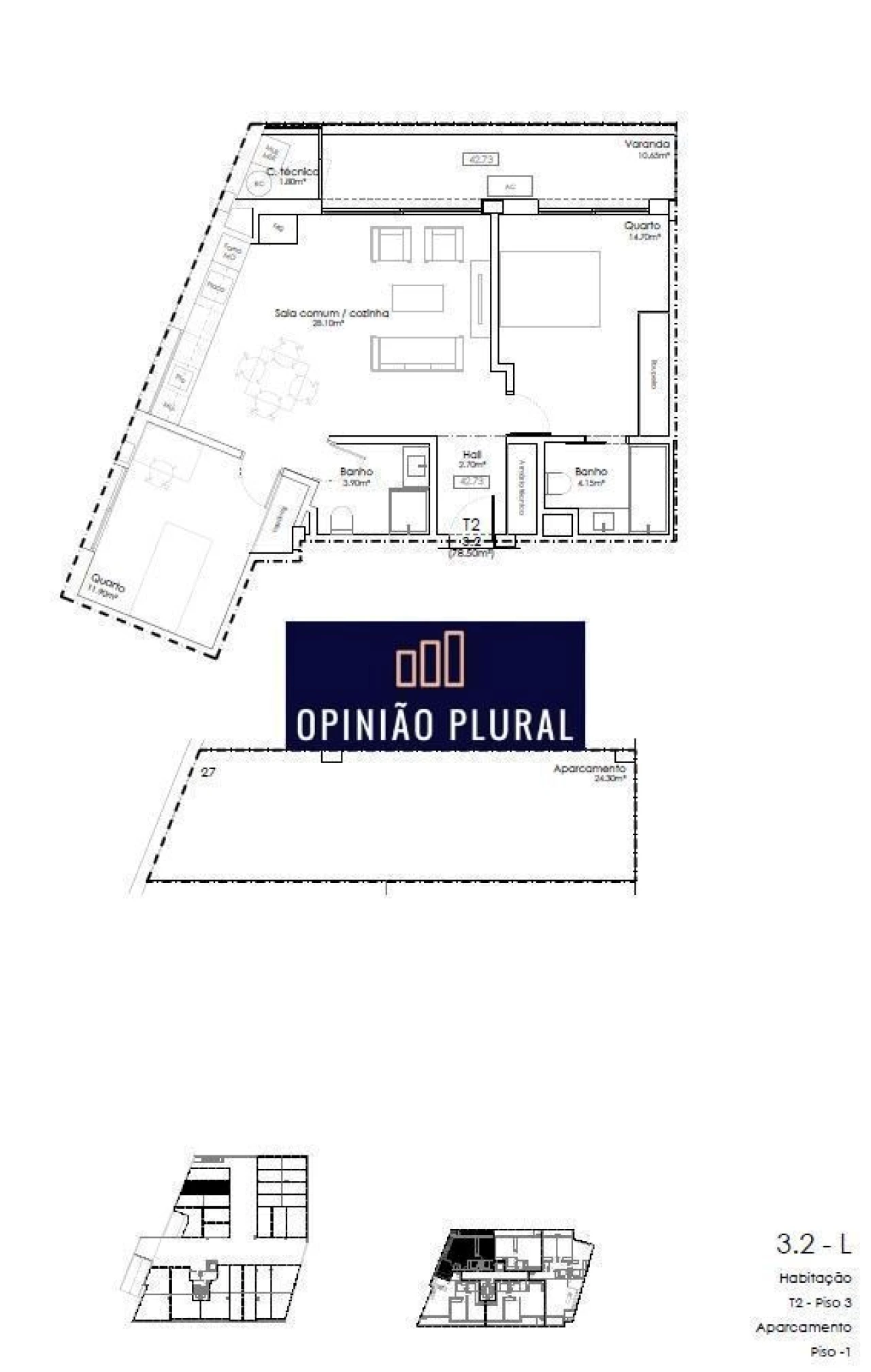 Apartamento T2 para Venda em Gulpilhares e Valadares Foto 14