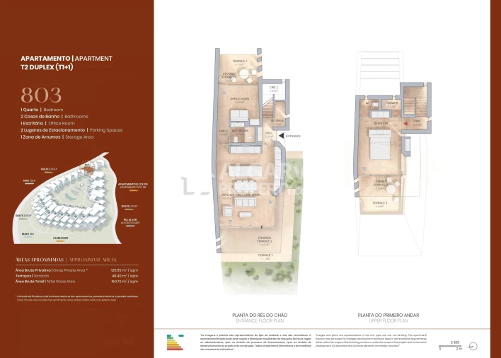 Apartamento T2 para Venda em Lagos (São Sebastião e Santa Maria) Planta 1