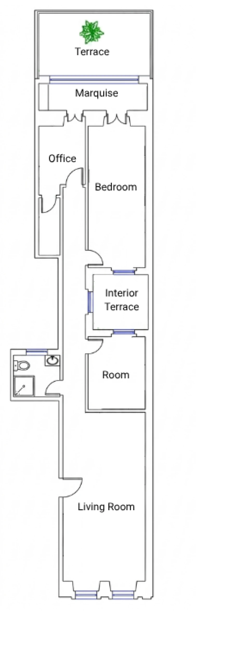 Apartamento T3 para Venda em Santo António Planta 1