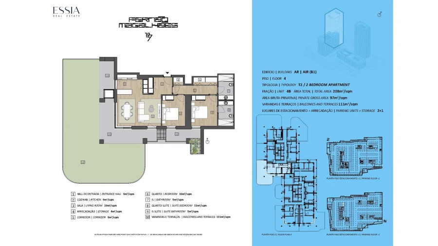 Apartamento T2 para Venda em Bonfim Planta 1