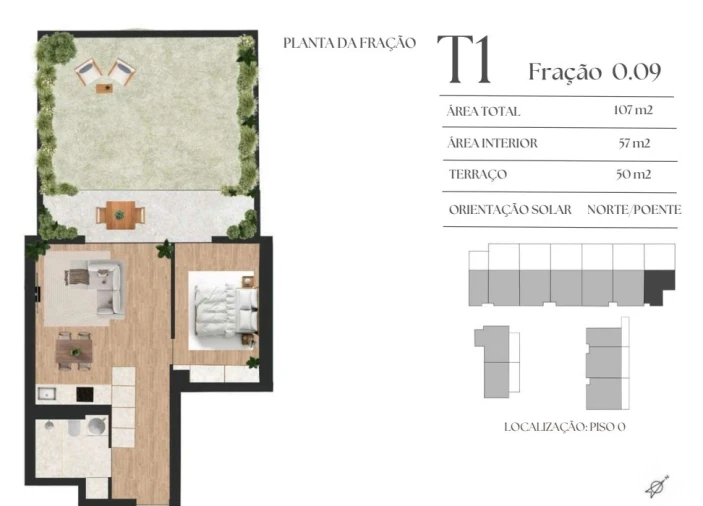 Apartamento T1 para Venda em Vilar de Andorinho Planta 1
