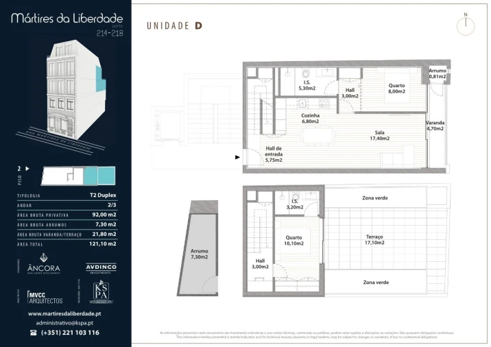 Apartamento T2 para Venda em Cedofeita, Santo Ildefonso, Sé, Miragaia, São Nicolau e Vitória Planta 1