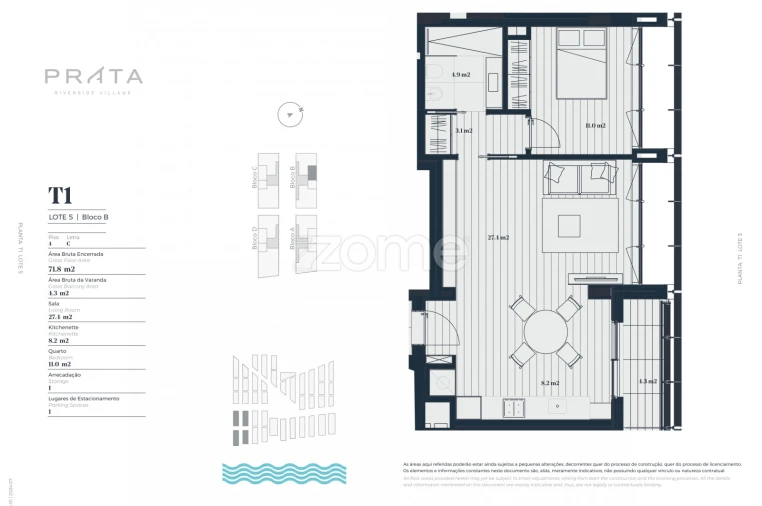 Apartamento T1 para Venda em Marvila Foto 8