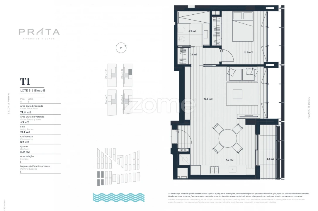 Apartamento T1 para Venda em Marvila Foto 8