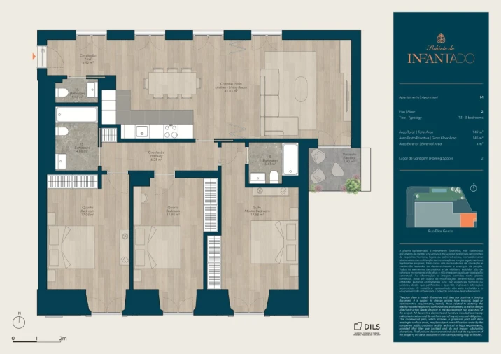 Apartamento T3 para Venda em Mina de Água Planta 1
