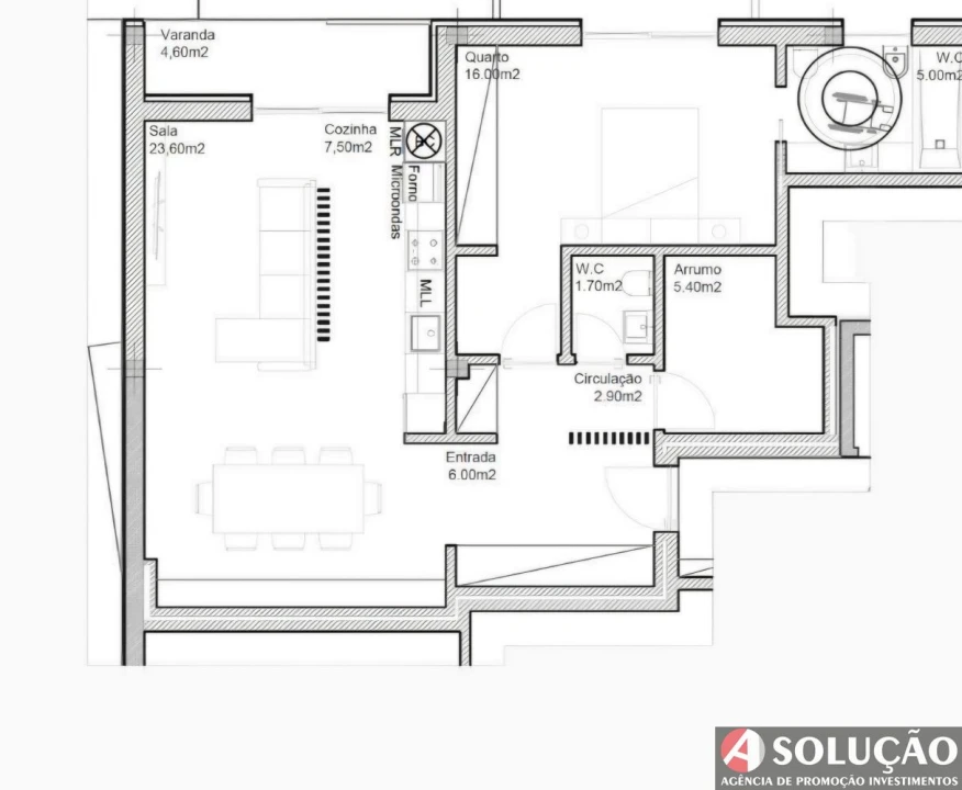 Apartamento T1 para Venda em Pedroso e Seixezelo Foto 9