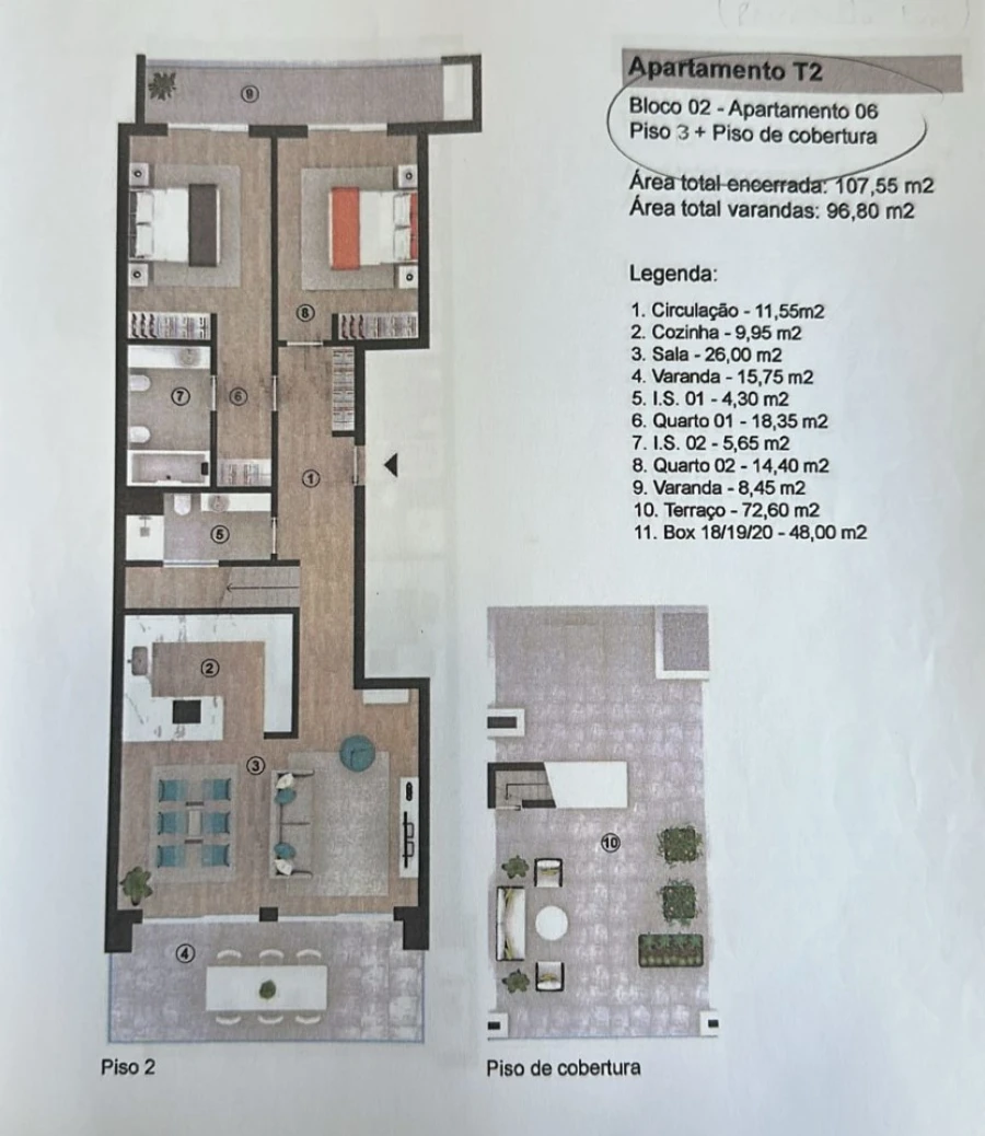 Apartamento T2 para Venda em Alvor Planta 1