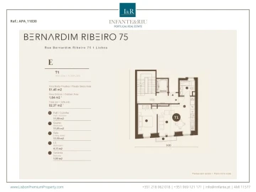 Apartamento T1 para Venda em Santo António