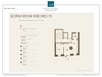 Apartamento T1 para Venda em Santo António