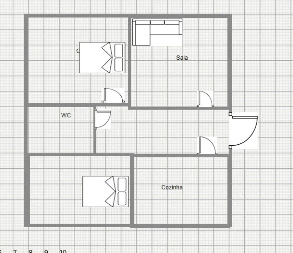 Apartamento T2 para Venda em Buarcos Planta 1
